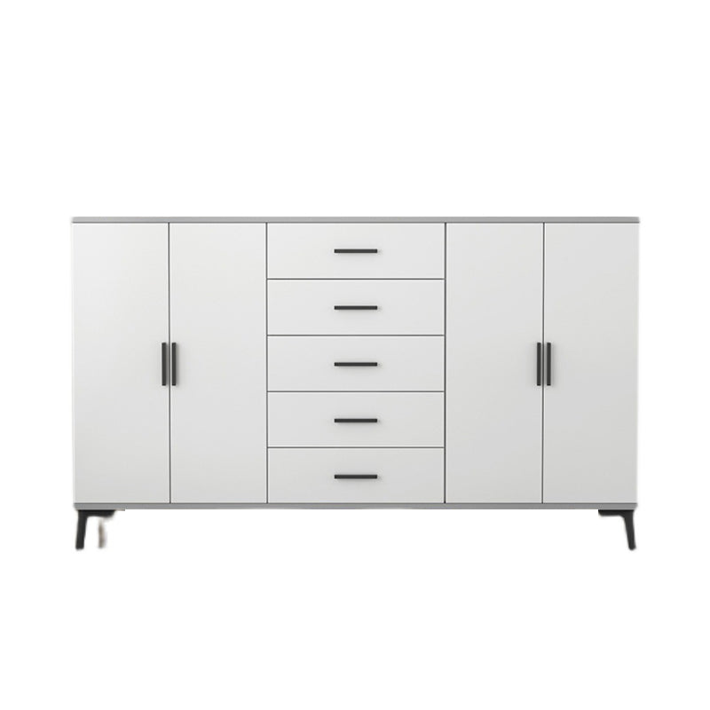 Modern Wooden Accent Cabinet with Black Straight Legs Storage Cabinet