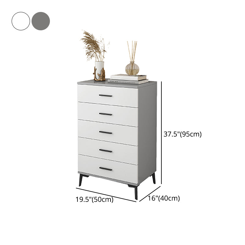 Modern Wooden Accent Cabinet with Black Straight Legs Storage Cabinet