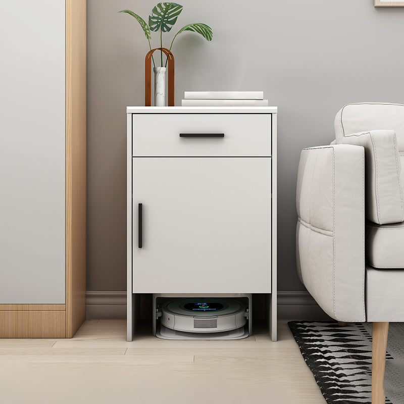Modern Stone Top Accent Cabinet with Drawer Storage Cabinet 18.9" Long