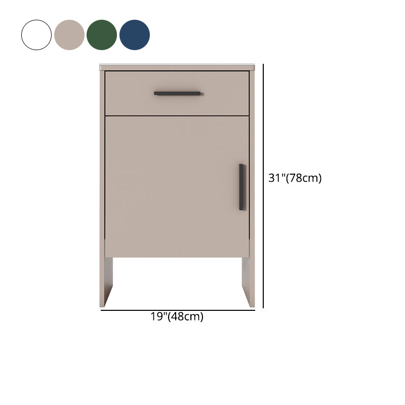 Modern Stone Top Accent Cabinet with Drawer Storage Cabinet 18.9" Long