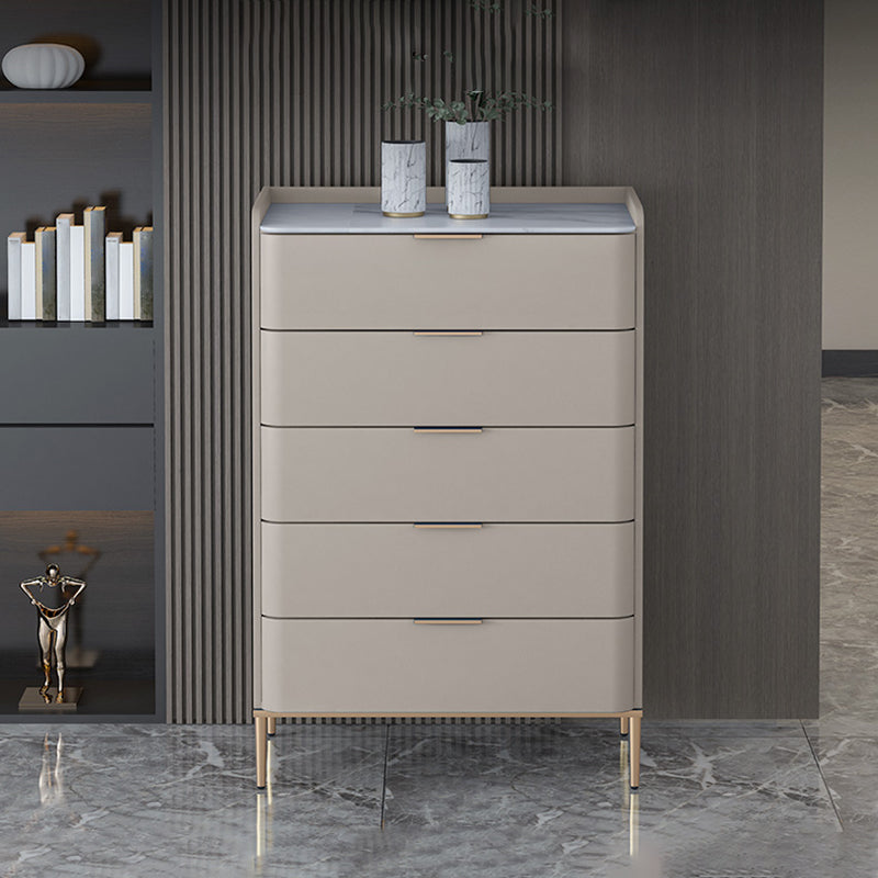 Modern Accent Chest with 3/4/5 Drawers and Straight Legs Chest