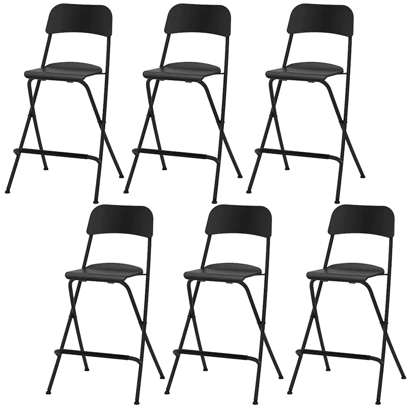 Industrial Folding Wood Stool Backrest Counter Stool for Restaurant