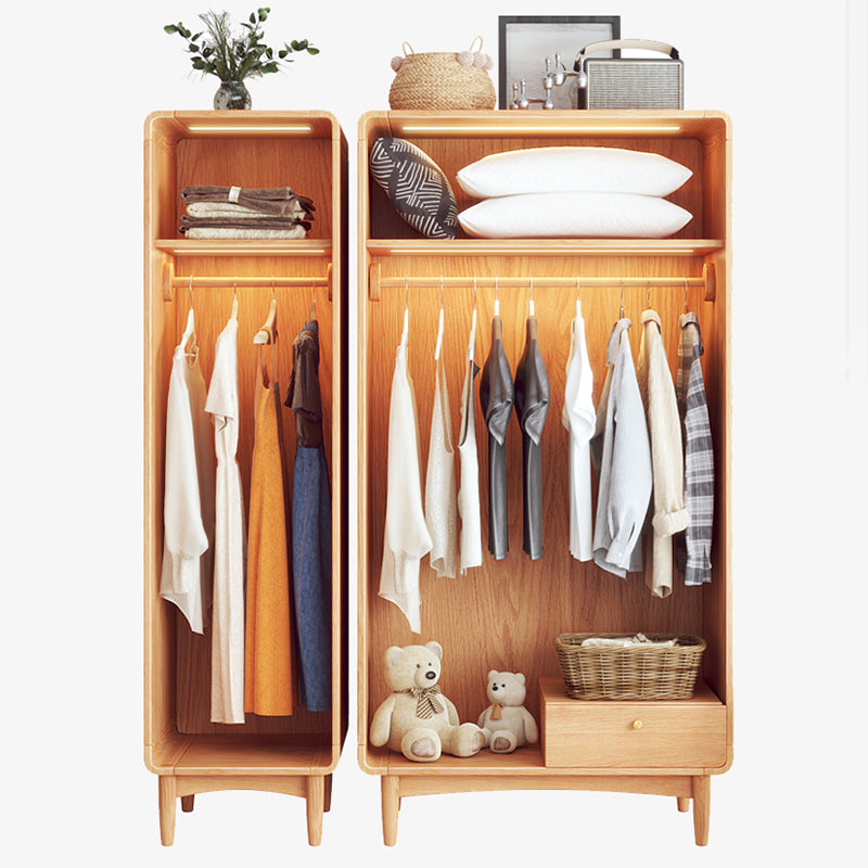 Tropical Cabinet with Hinged Door Pine Wood Storage Cabinet for Home