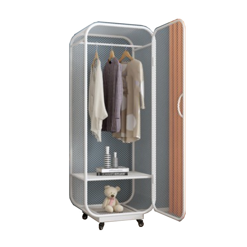 Modern Metal Storage Cabinet for Bedroom Matte Finish Cabinet