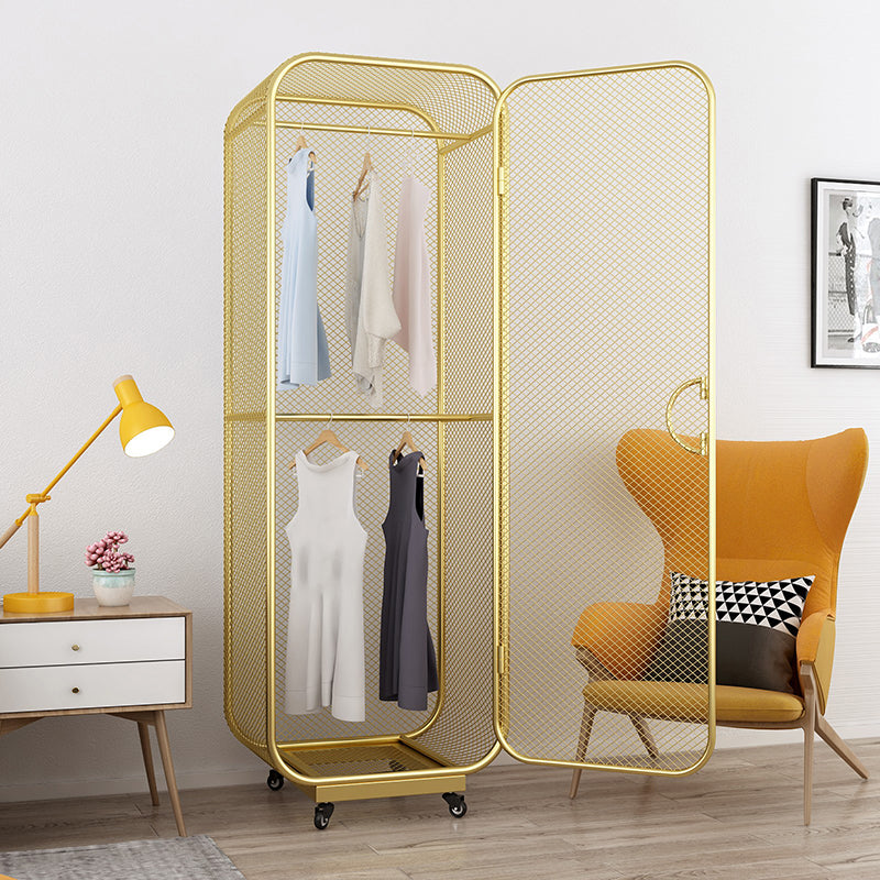 Modern Metal Storage Cabinet for Bedroom Matte Finish Cabinet