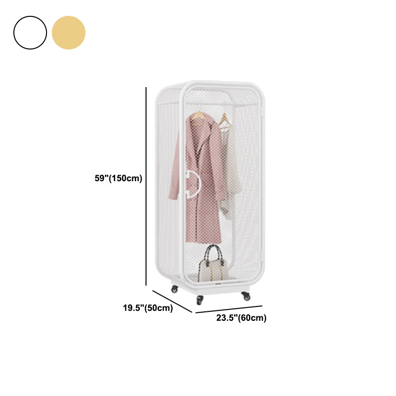 Modern Metal Storage Cabinet for Bedroom Matte Finish Cabinet