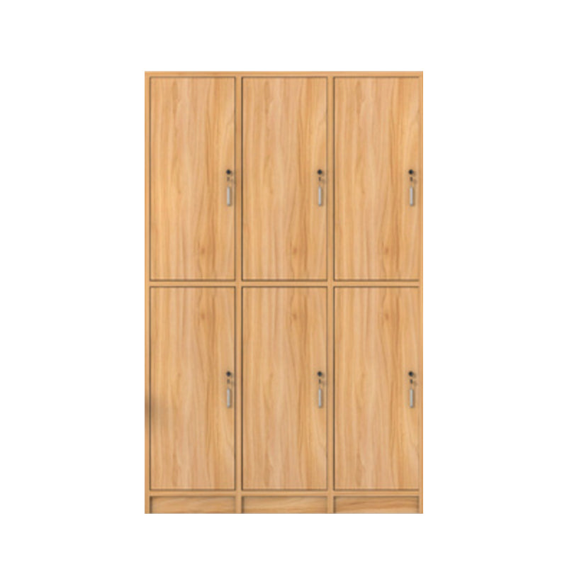 Manufactured Wood Light Wood Finish Cabinet Modern Storage Cabinet with Hinged Door