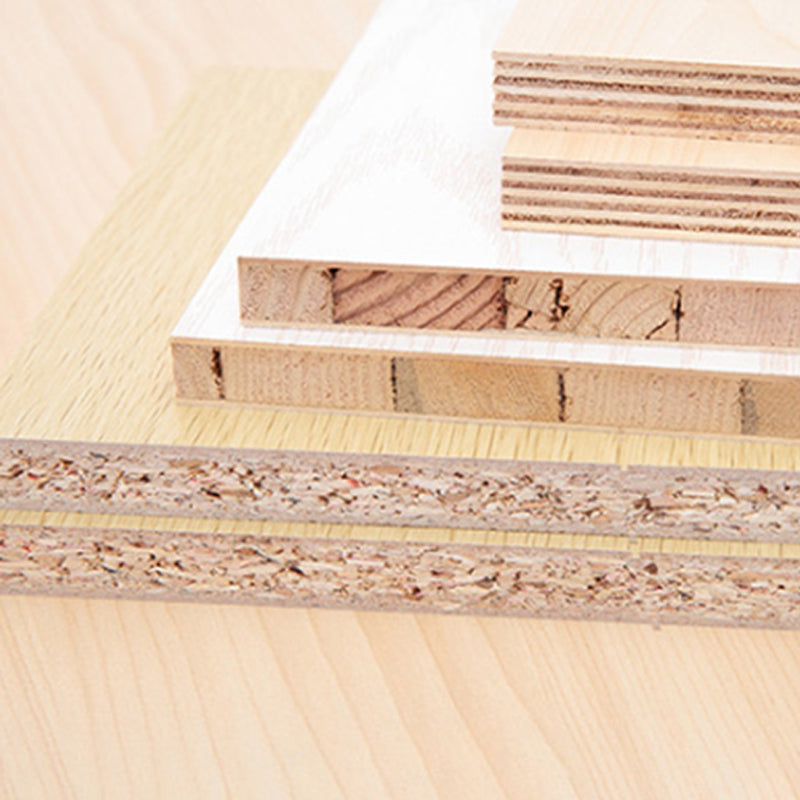 Manufactured Wood Light Wood Finish Cabinet Modern Storage Cabinet with Hinged Door