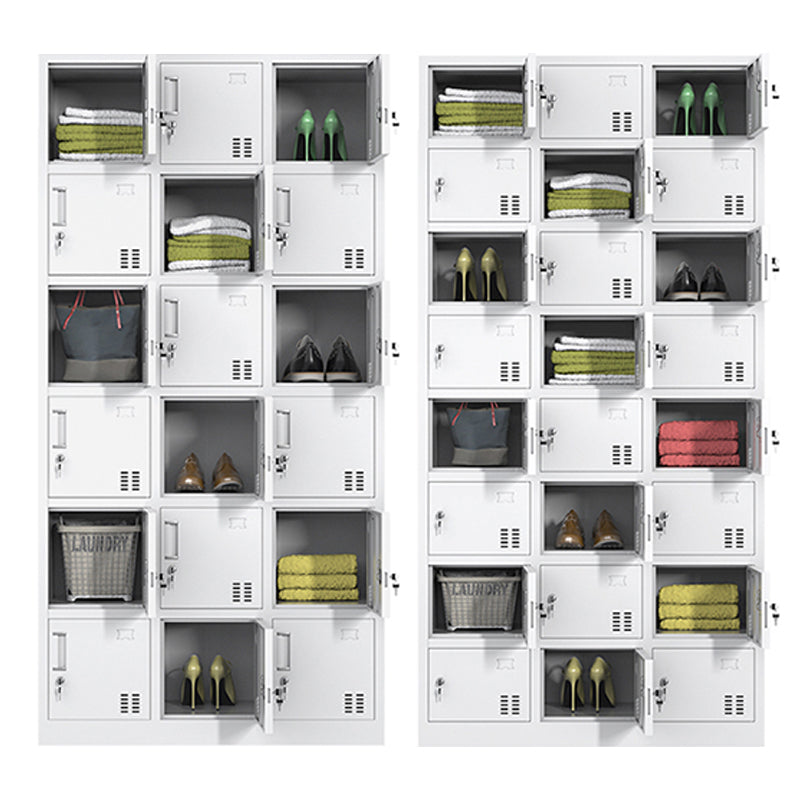 Steel Storage Cabinet for Bathroom Contemporary Cabinet with Hinged Door