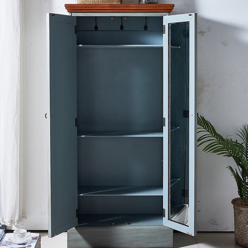 Coastal Storage Cabinet for Bedroom Matte Finish Birch Wood Cabinet