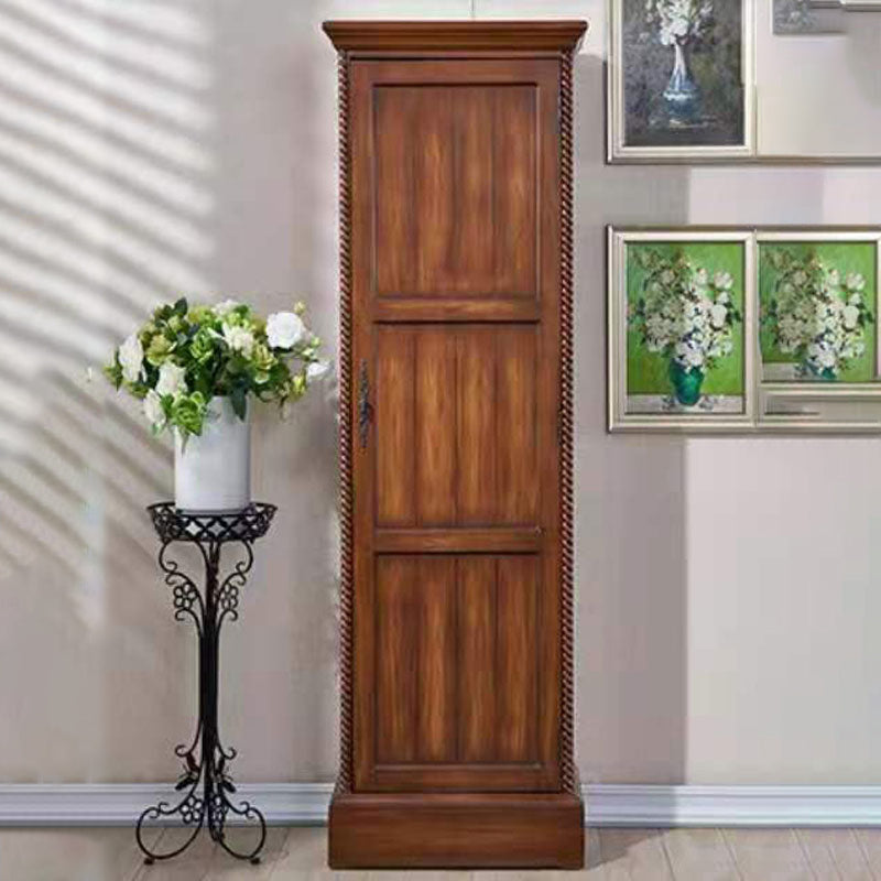 Coastal Storage Cabinet for Bedroom Matte Finish Birch Wood Cabinet