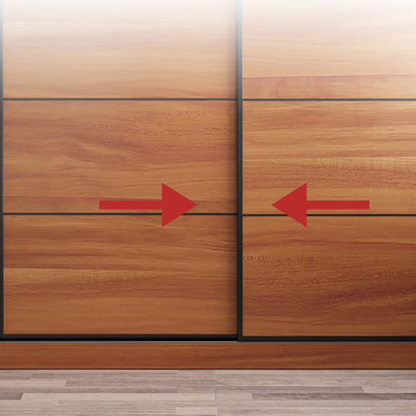 Brown Engineered Wood Wardrobe Armoire Contemporary Wardrobe Closet