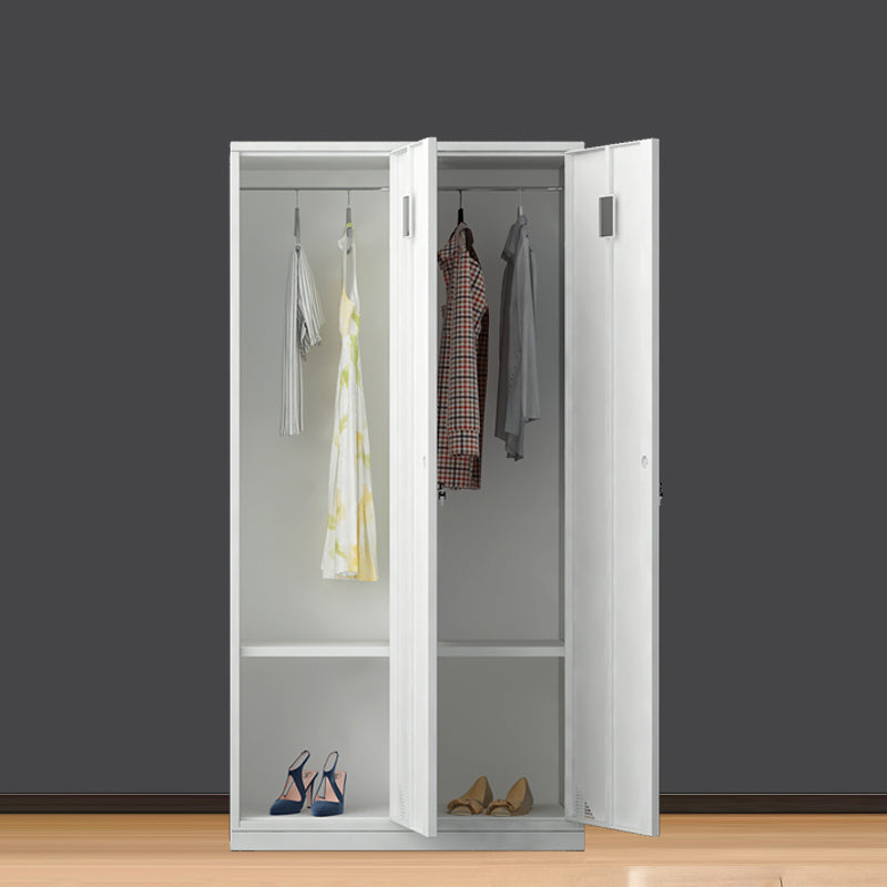 Contemporary Interior Storage Cabinet Gray Cabinet with Metal Door