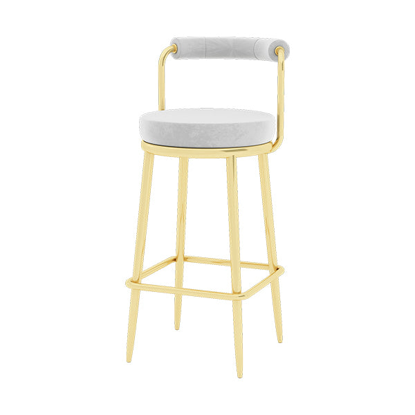 Glam 1/4 Pieces Bar Table Set Rectangle Stone Counter Table with High Stools