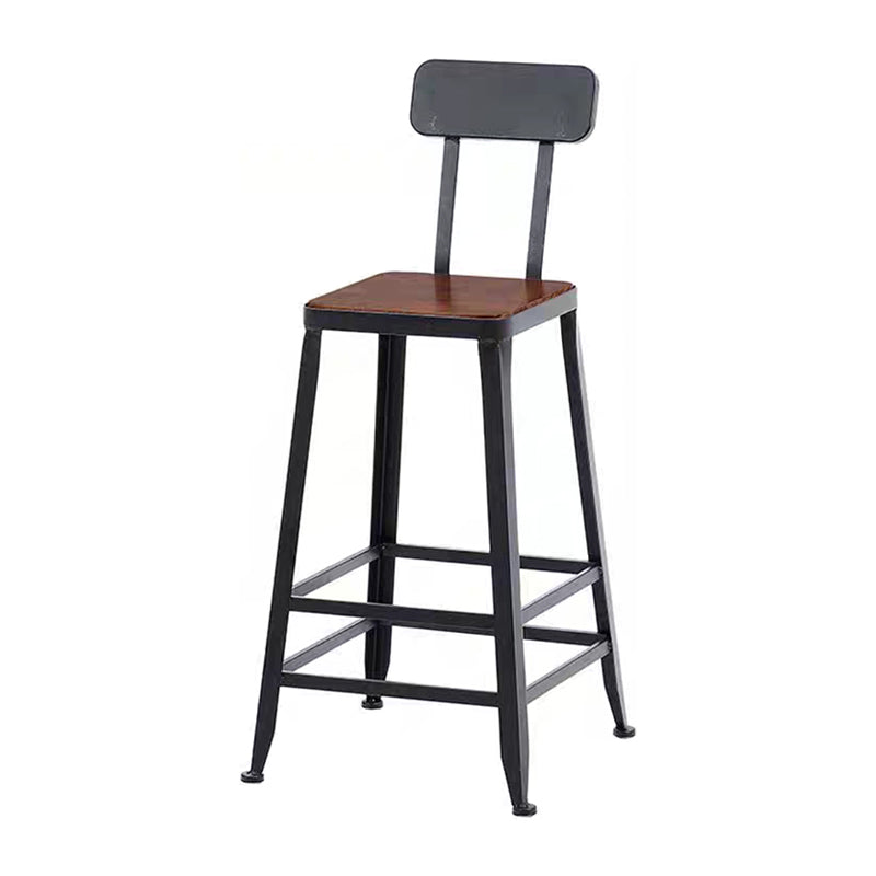Industrial Rectangle Solid Wood Bar Table Set 1/5 Pieces Counter Table with High Stools
