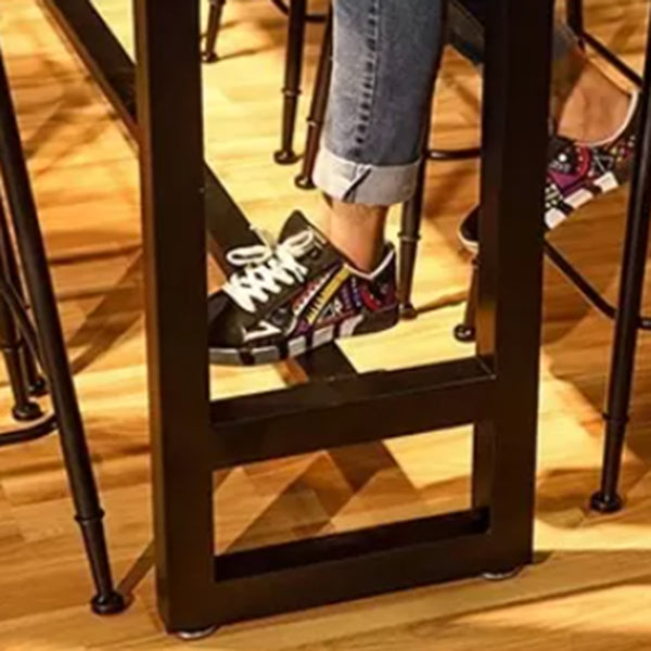 Industrial 1/5/7/9 Pieces Bar Table Set Rectangle Pine Wood Counter Table with High Stools