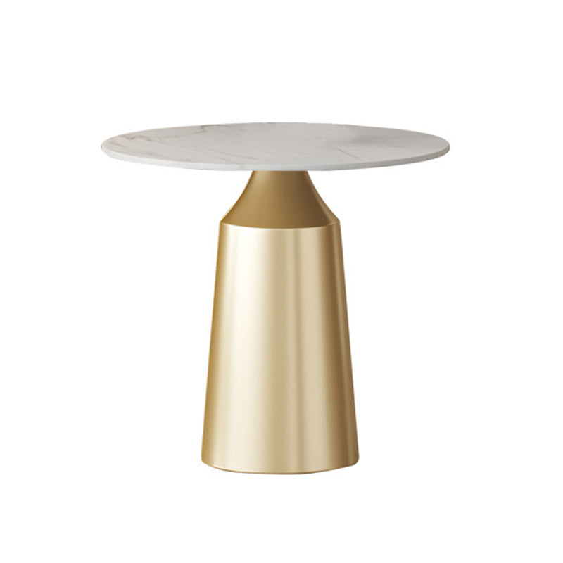 Glam Sintered Stone Dining Table Set Round 1/5 Pieces Dining Set for Home Use