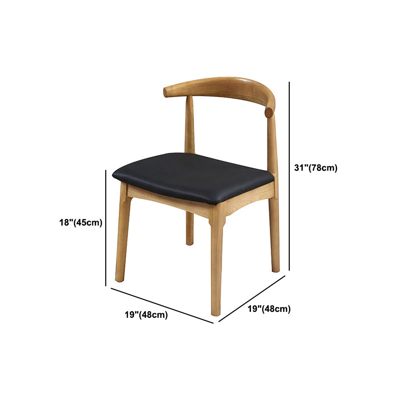 Modern Style Round Solid Wood Dining Set 1/2/3/4/5 Pieces Dining Set for Dining Areas