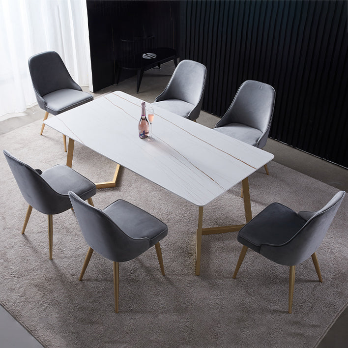 Contemporary 1/2/5/7 Pieces Dining Set Stone Dining Furniture