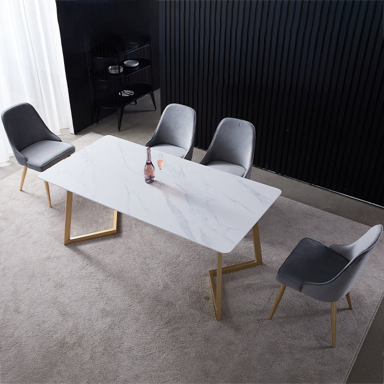 Contemporary 1/2/5/7 Pieces Dining Set Stone Dining Furniture