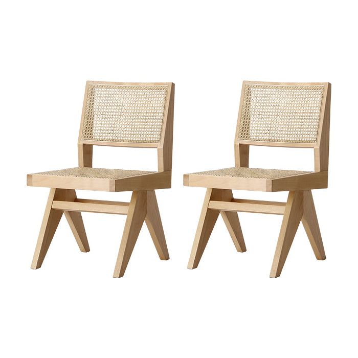 Solid Wood Dining Set 1/2/5 Pieces Modern Indoor Dining Furniture