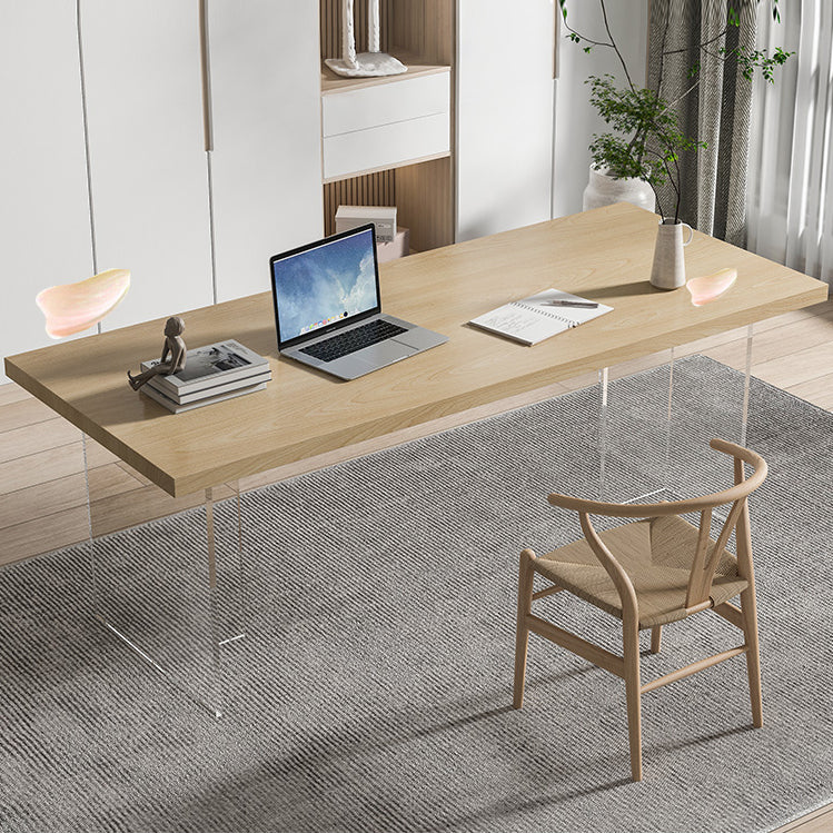Rectangle Office Table Industrial Solid Wood Home Working Desk