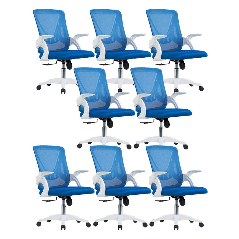 Mid Back Mesh Office Chair Adjustable Armrest Desk Chair with Wheels