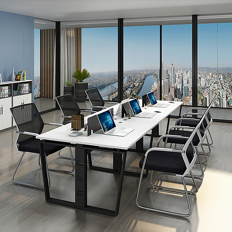 Mid Back Office Chair Fixed Armrest Mesh Desk Chair for Home Office