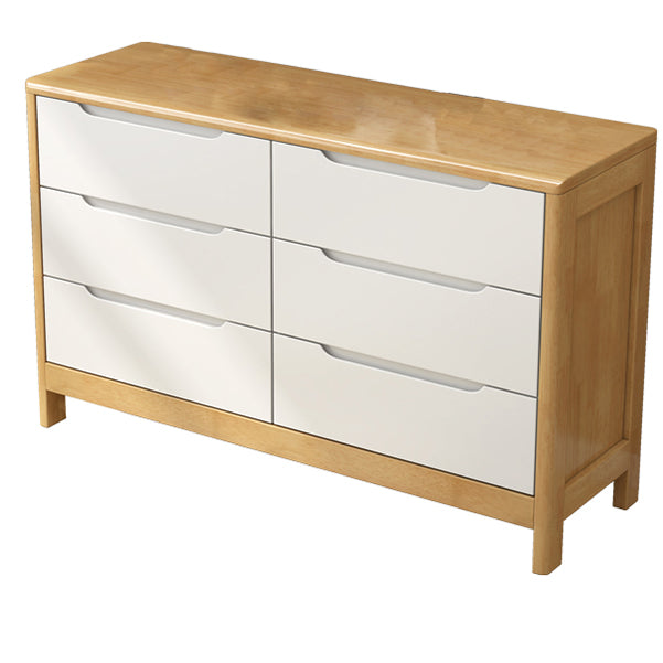 Contemporary Chest Legs Included Solid Wood Chest with Drawers for Bedroom