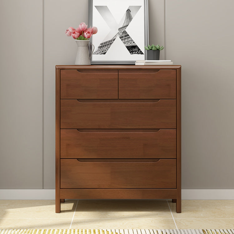 Contemporary Chest Legs Included Solid Wood Chest with Drawers for Bedroom