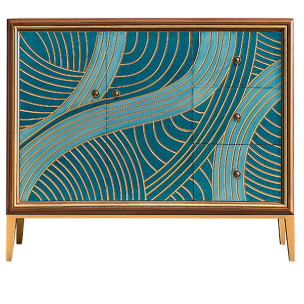 Lingerie Chest with Wood Top and Legs Chest with Drawers for Bedroom