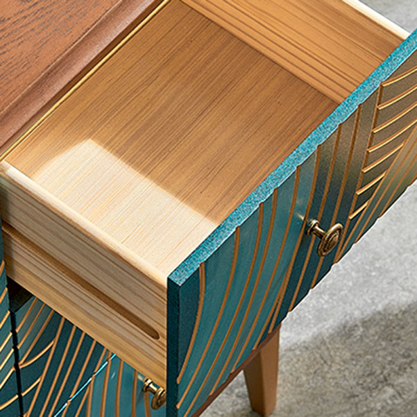 Lingerie Chest with Wood Top and Legs Chest with Drawers for Bedroom