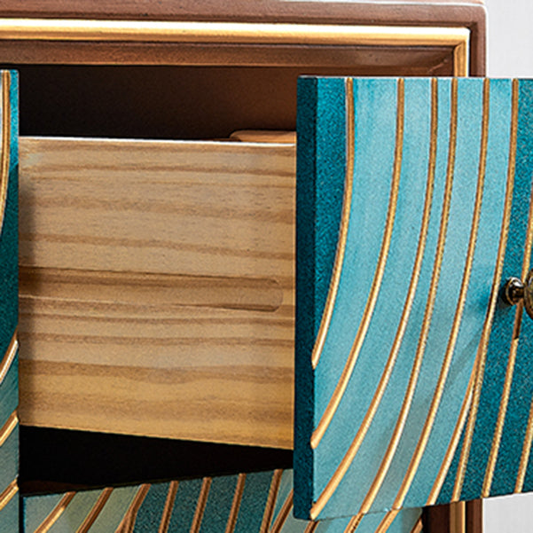 Lingerie Chest with Wood Top and Legs Chest with Drawers for Bedroom