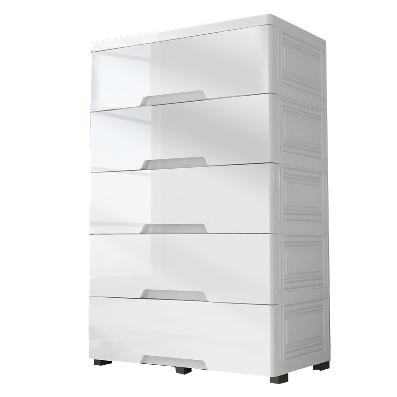 Contemporary Lingerie Chest  Plastic Chest with Drawers for Bedroom