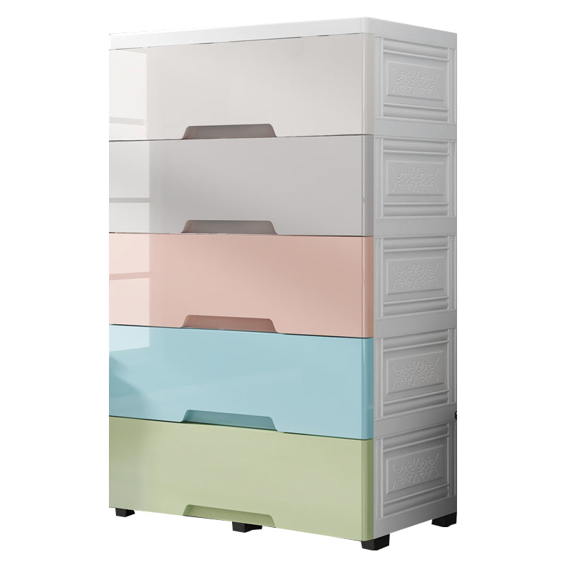Contemporary Lingerie Chest  Plastic Chest with Drawers for Bedroom