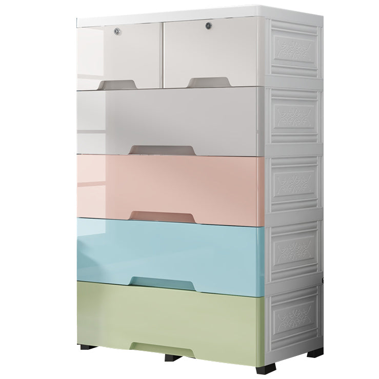 Contemporary Lingerie Chest  Plastic Chest with Drawers for Bedroom