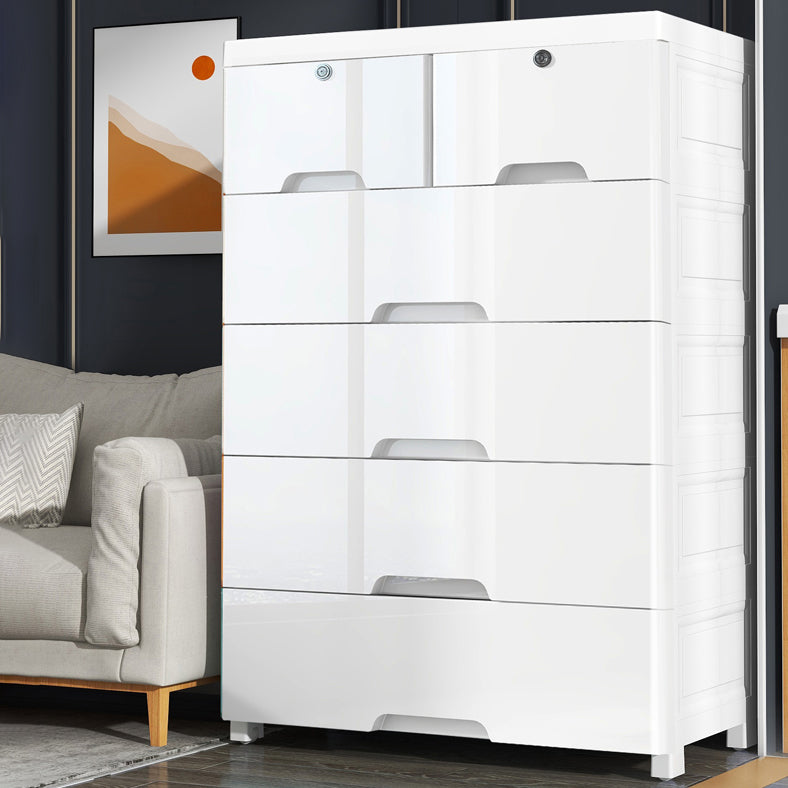 Contemporary Lingerie Chest  Plastic Chest with Drawers for Bedroom