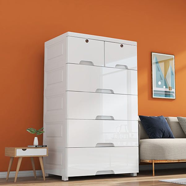 Contemporary Lingerie Chest  Plastic Chest with Drawers for Bedroom