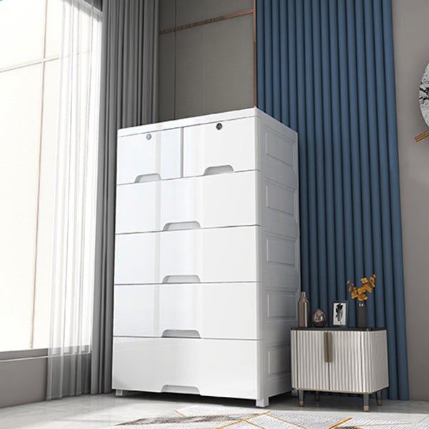 Contemporary Lingerie Chest  Plastic Chest with Drawers for Bedroom