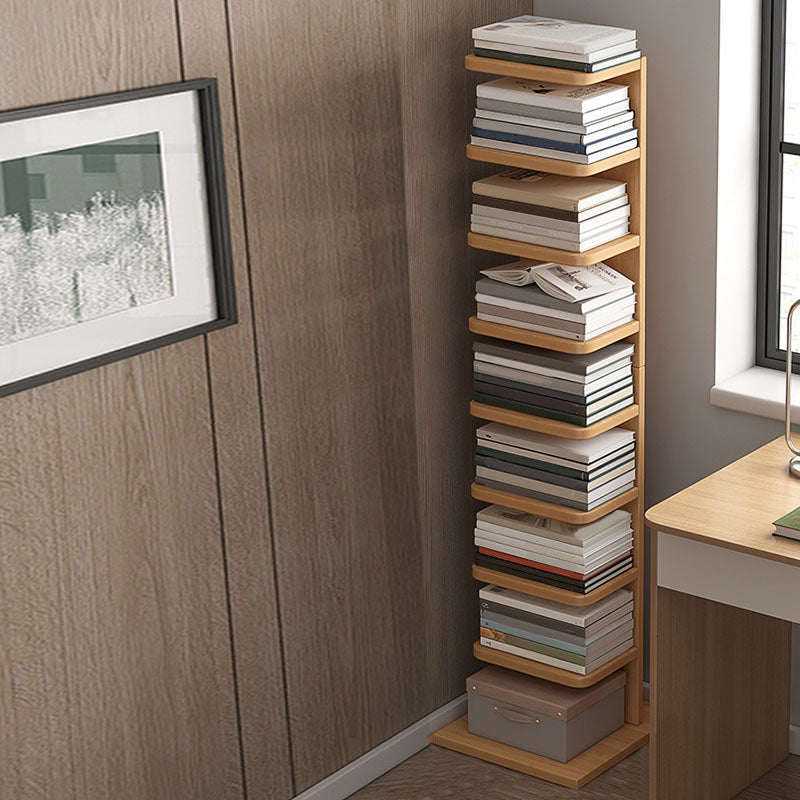 Modern 13.77" Wide Etagere Book Shelf Manufactured Wood Bookcase