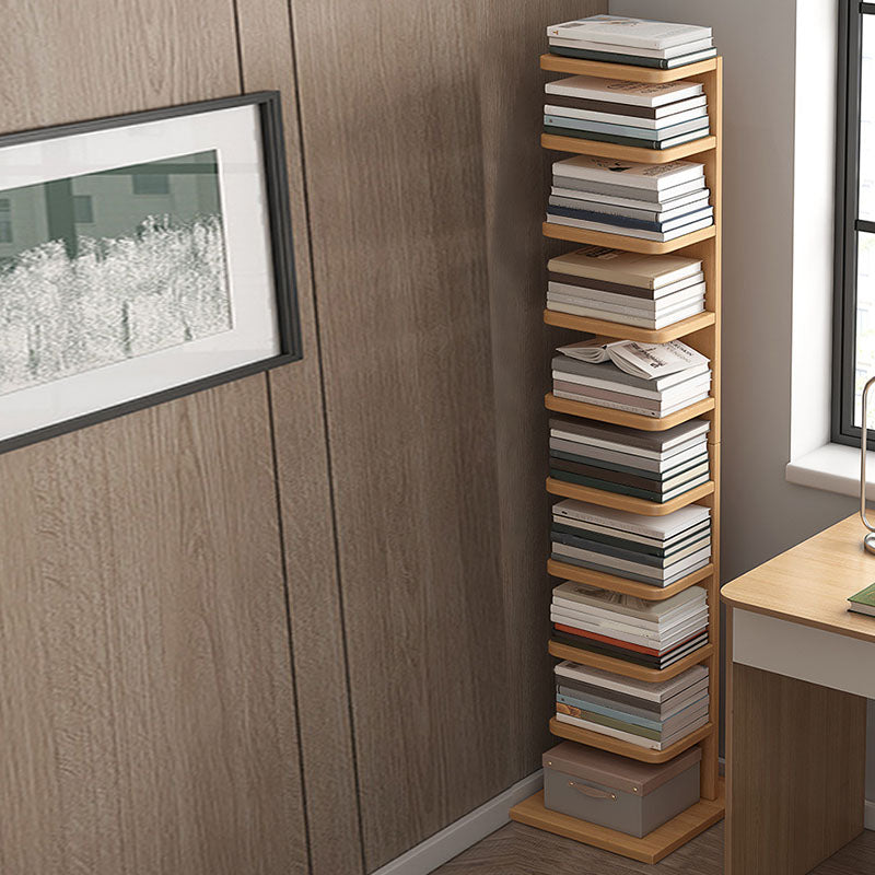 Modern 13.77" Wide Etagere Book Shelf Manufactured Wood Bookcase