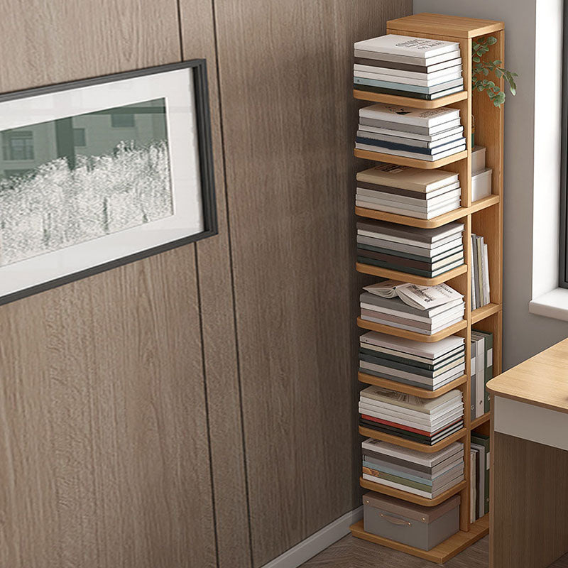 Modern 13.77" Wide Etagere Book Shelf Manufactured Wood Bookcase