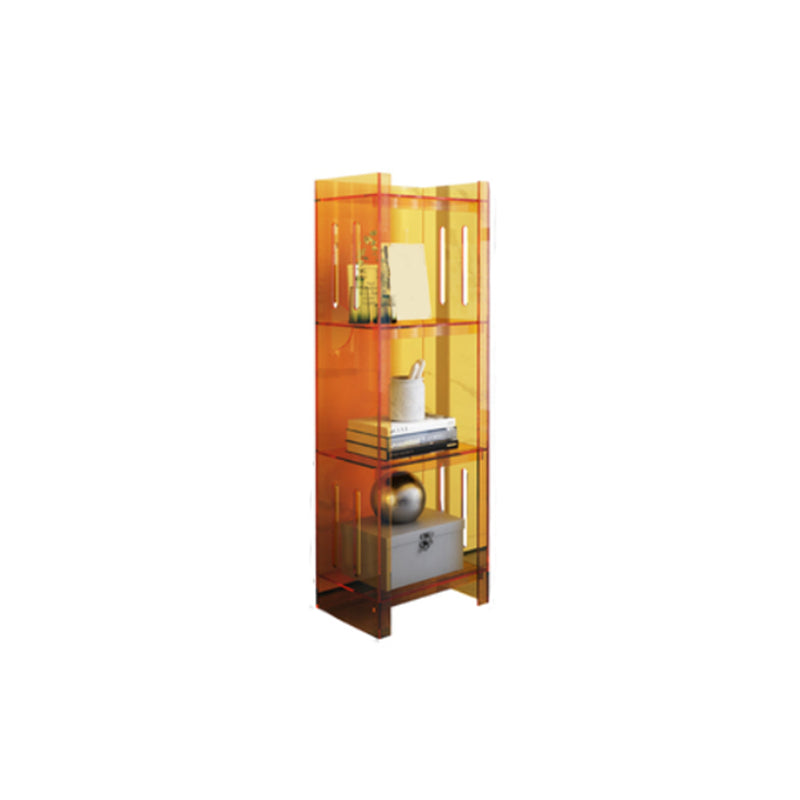 Closed Back Bookshelf Nordic Rectangle Acrylic Storage Bookcase