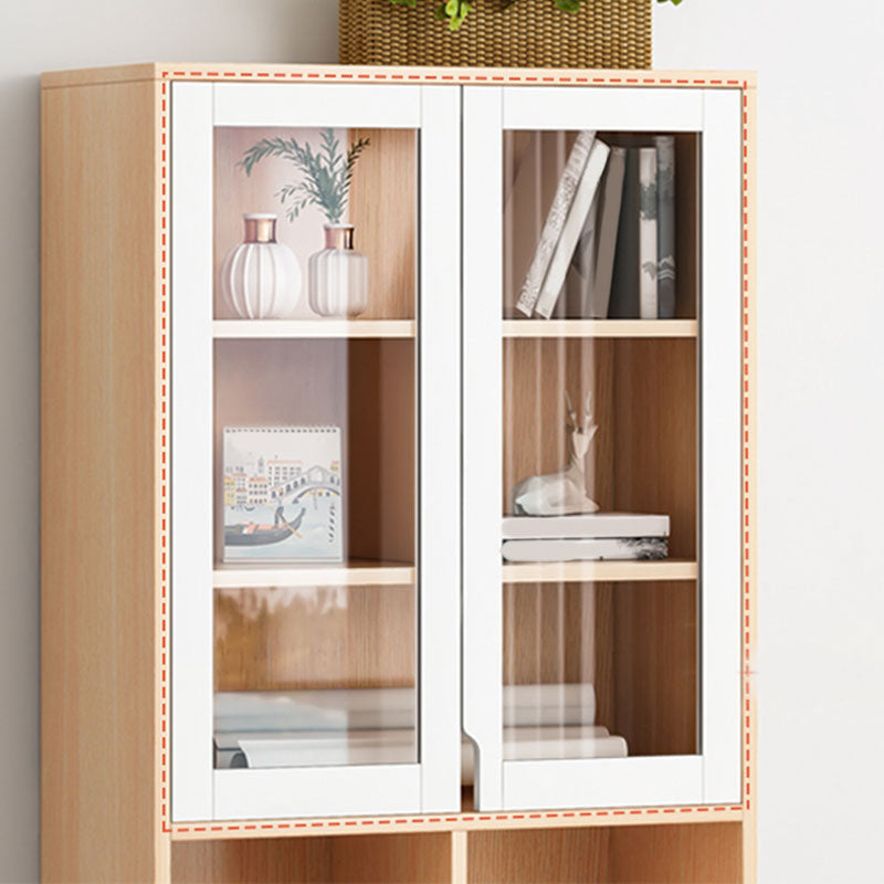 Closed Wooden Bookcase Modern Home Living Room Bedroom Standard Bookshelf