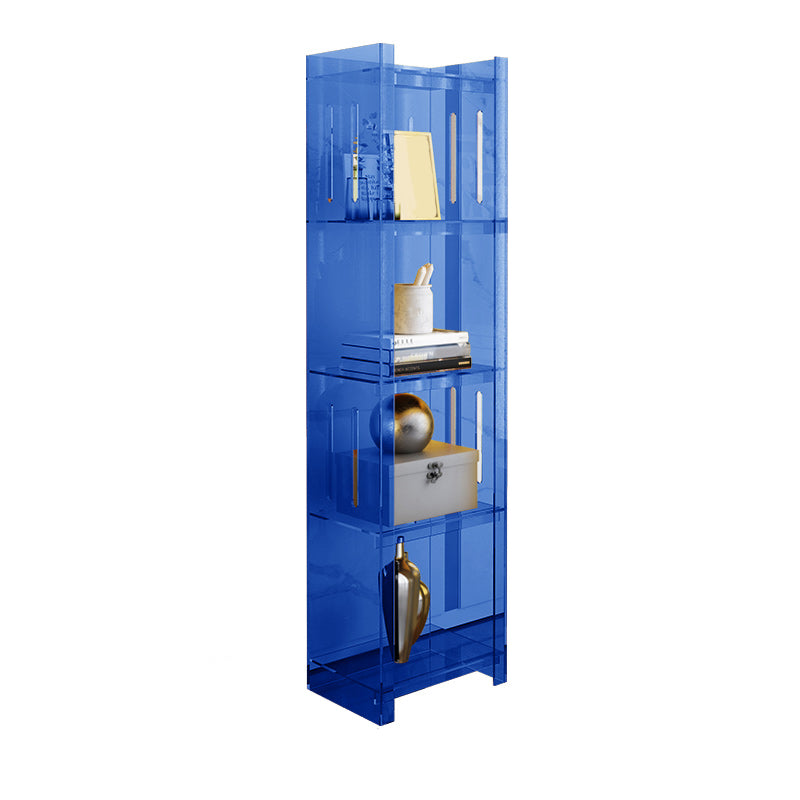 Rectangle Acrylic Standard Bookshelf Scandinavian Closed Back Bookcase