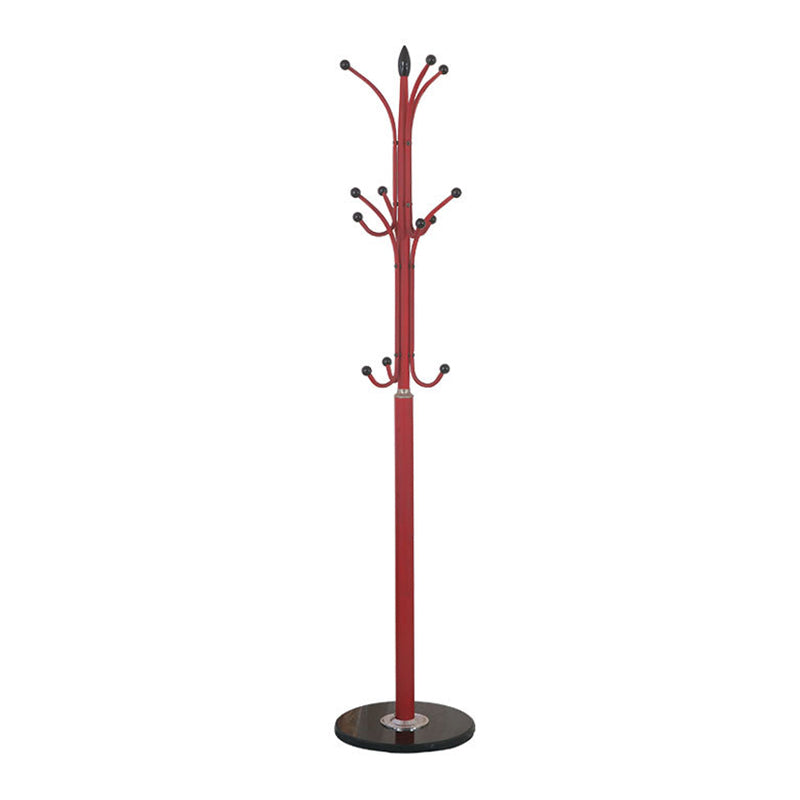 Entry Hall Tree Industrial Wood Free Standing Hallway Coat Hanger