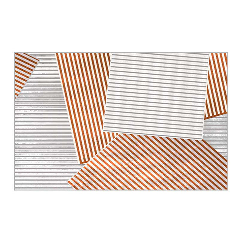 Funky Carpet Abstract Pattern Rug Living Room Polyester Carpet with Non-Slip Backing