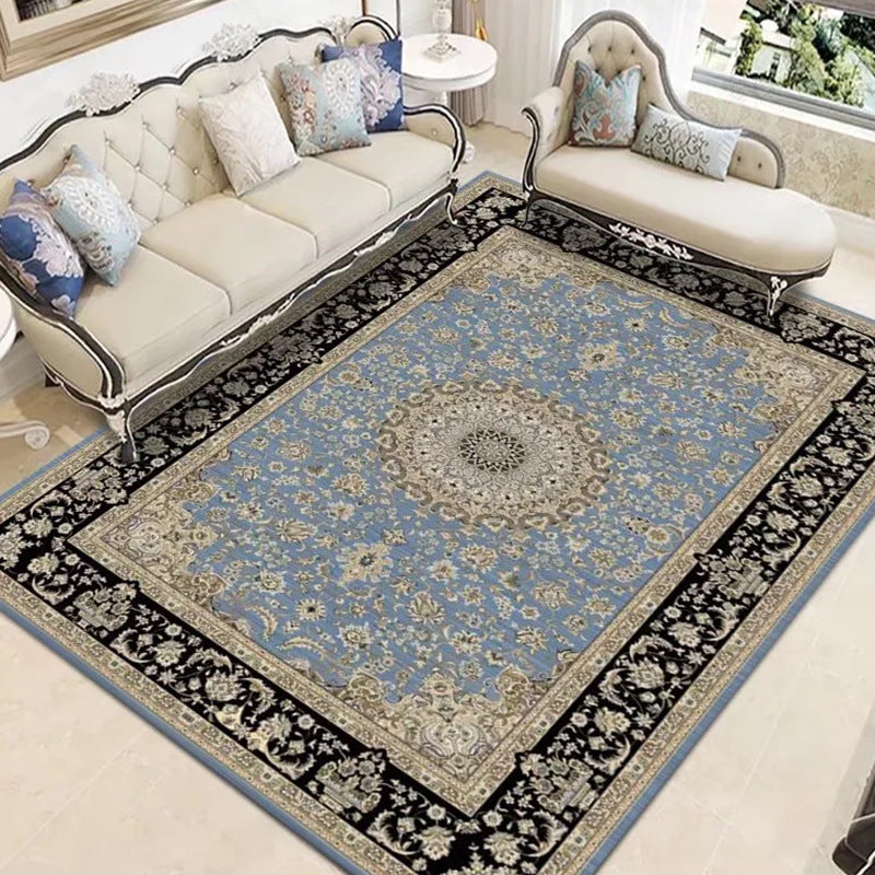 Veelkleurig vloerkleed Polyester bloemen bedrukt tapijt Vlekbestendig tapijt voor woondecoratie