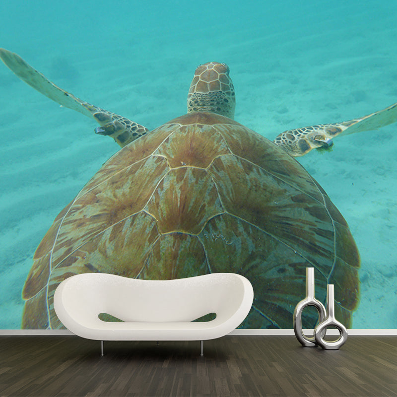 Fashionable Wall Mural Sea Turtle Print Living Room Wall Mural