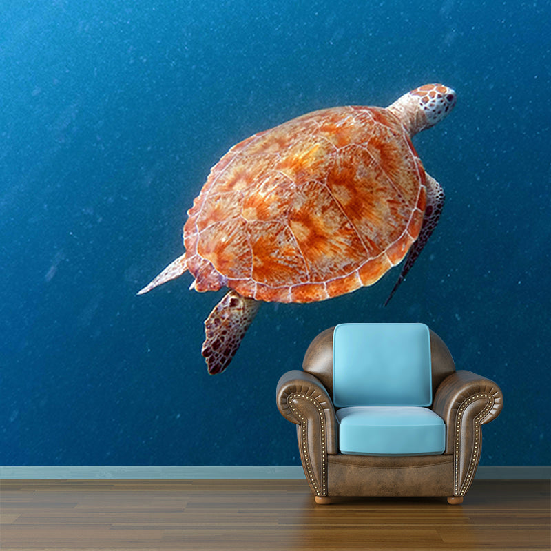 Fashionable Wall Mural Sea Turtle Print Living Room Wall Mural